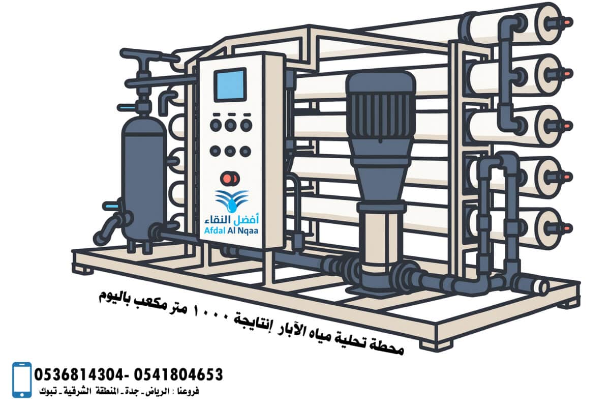 محطة تحلية مياه بقدرة 1000 متر مكعب باليوم